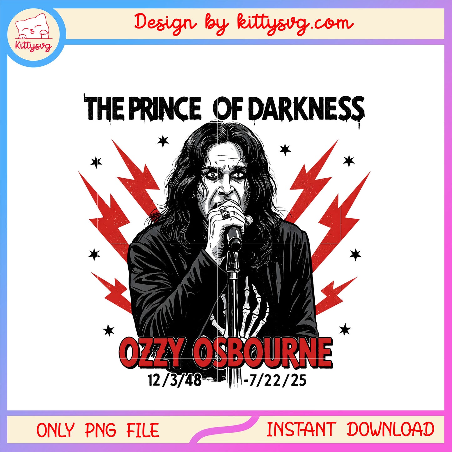 The prince of darkness ozzy osbourne png, rook legend png