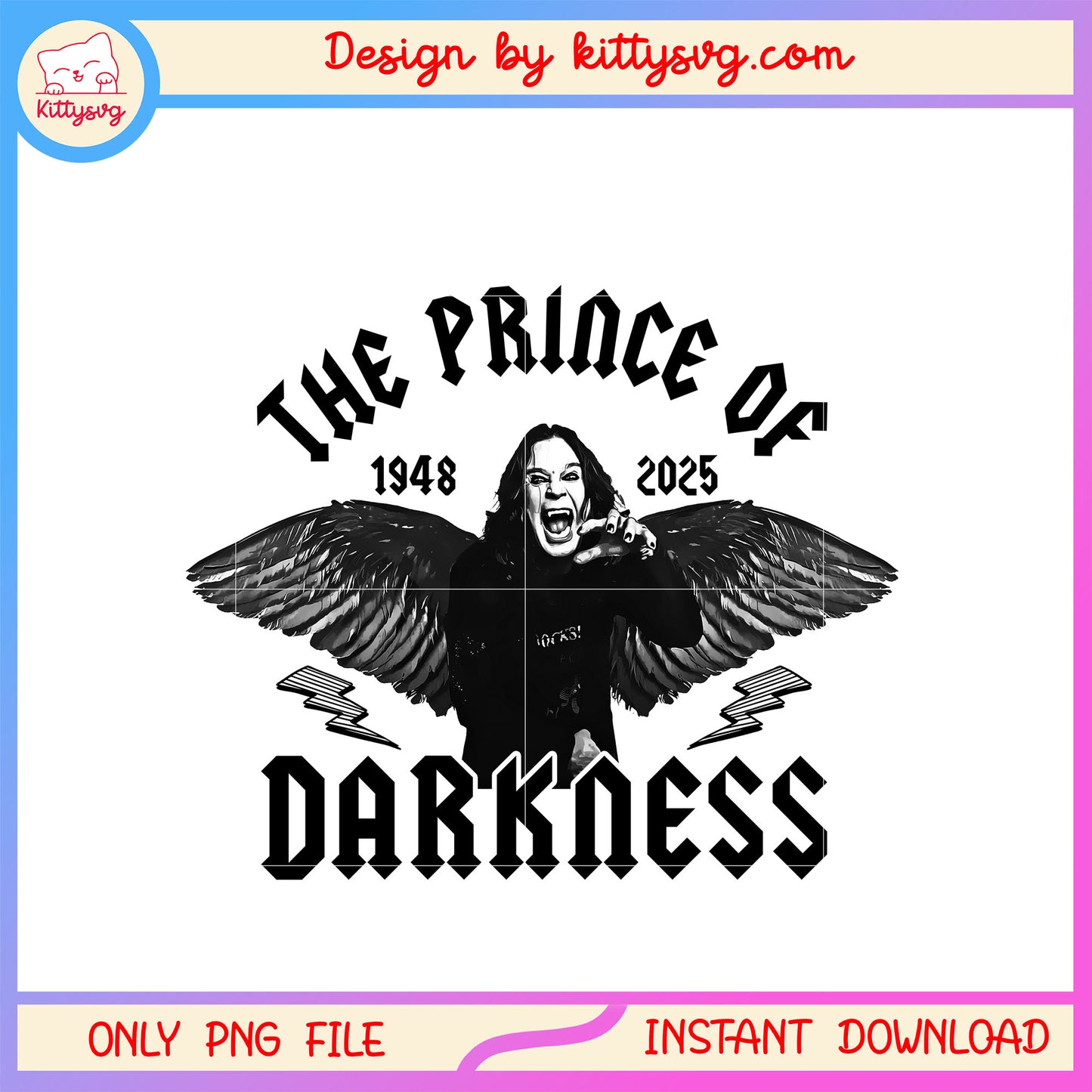 The prince of darkness rock png, rock music png, ozzy osbourne png