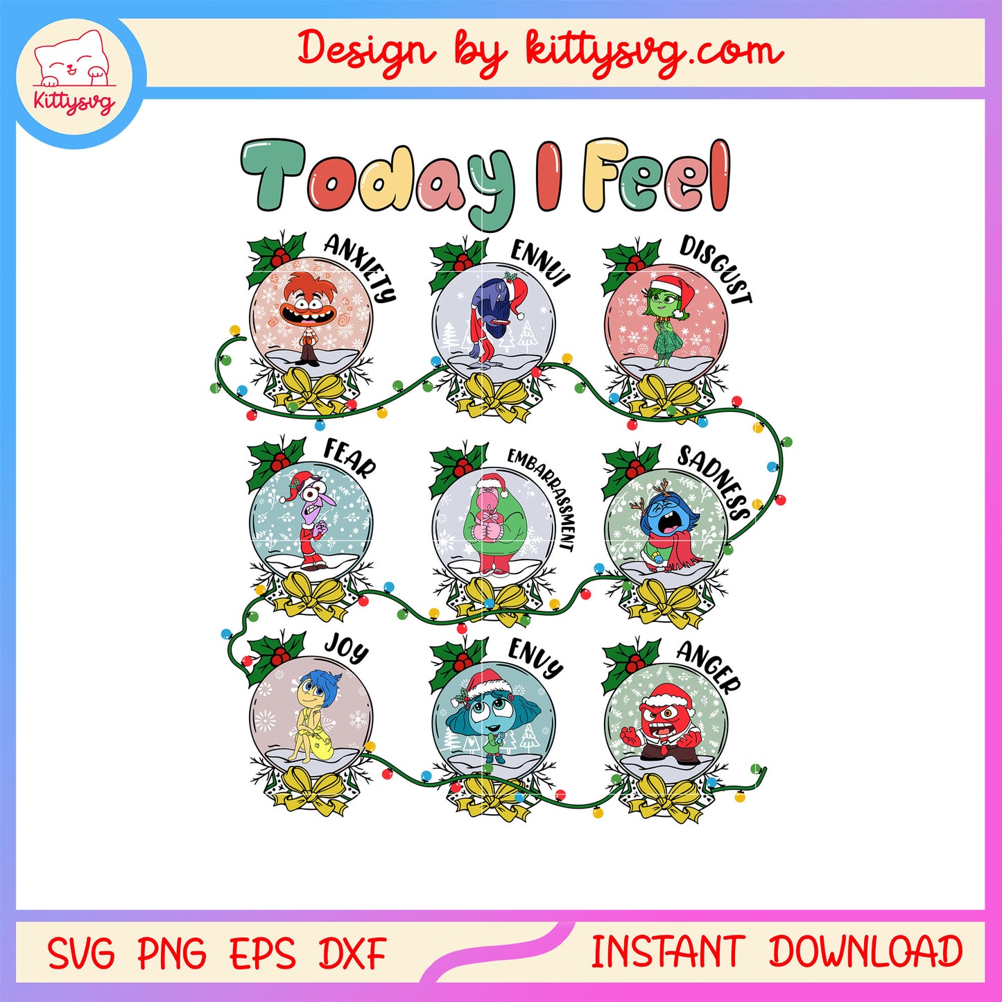 Today that i feel inside out names svg, inside out cartoon svg