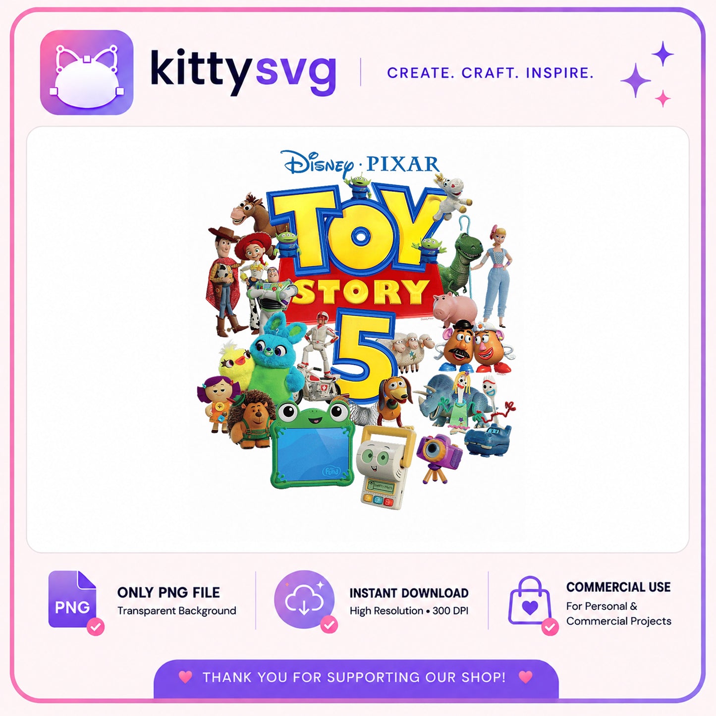 Toy Story 5 Characters PNG, Disney Pixar PNG, Woody Buzz PNG