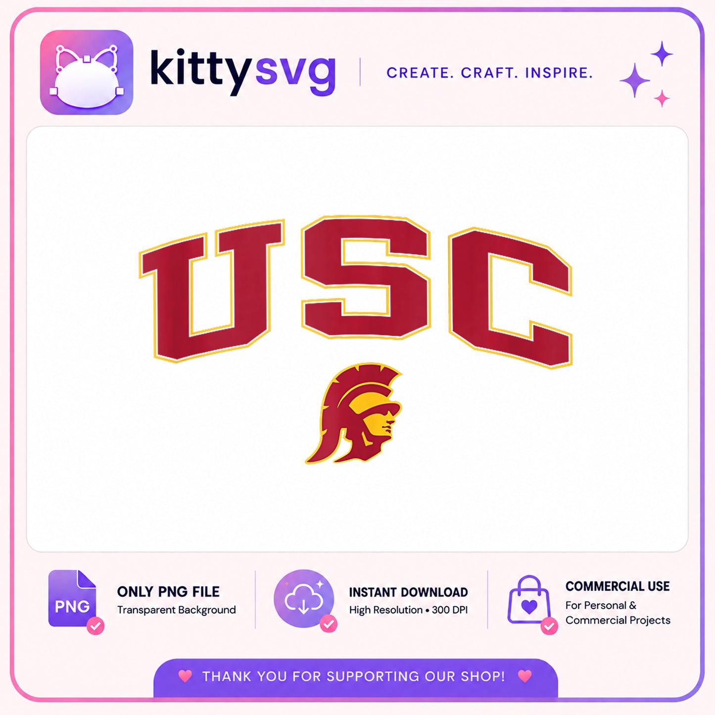 USC Trojans Logo PNG, USC Spartans Clipart, College Team PNG