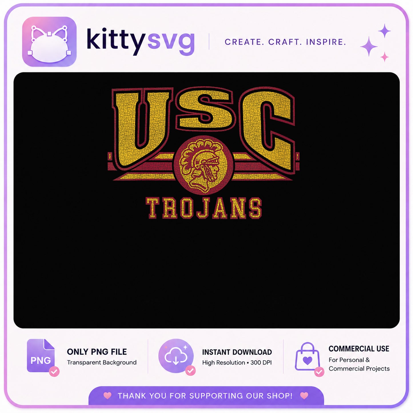 USC Trojans Vintage PNG, College Football Shirt, Trojans PNG