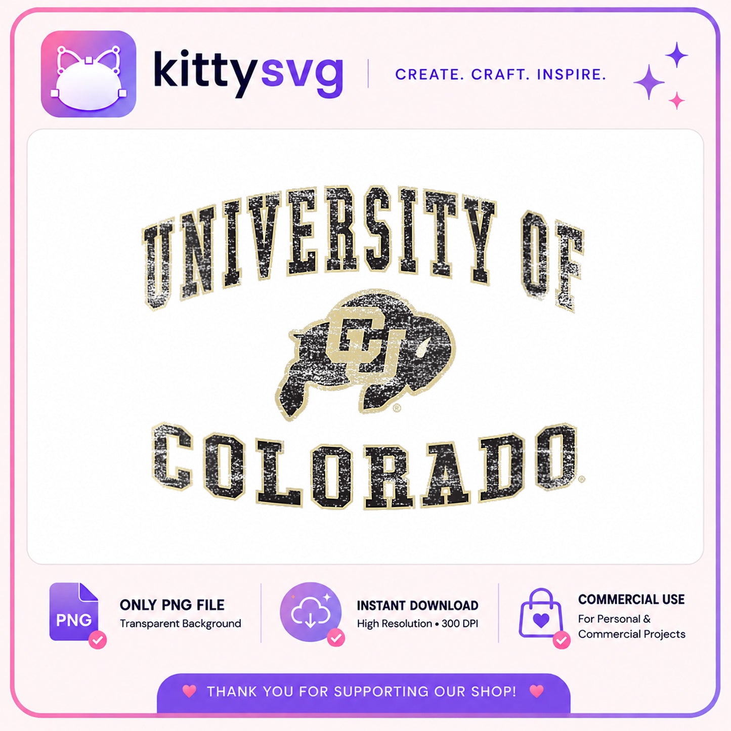 University Of Colorado PNG, CU Buffaloes PNG, College Team PNG
