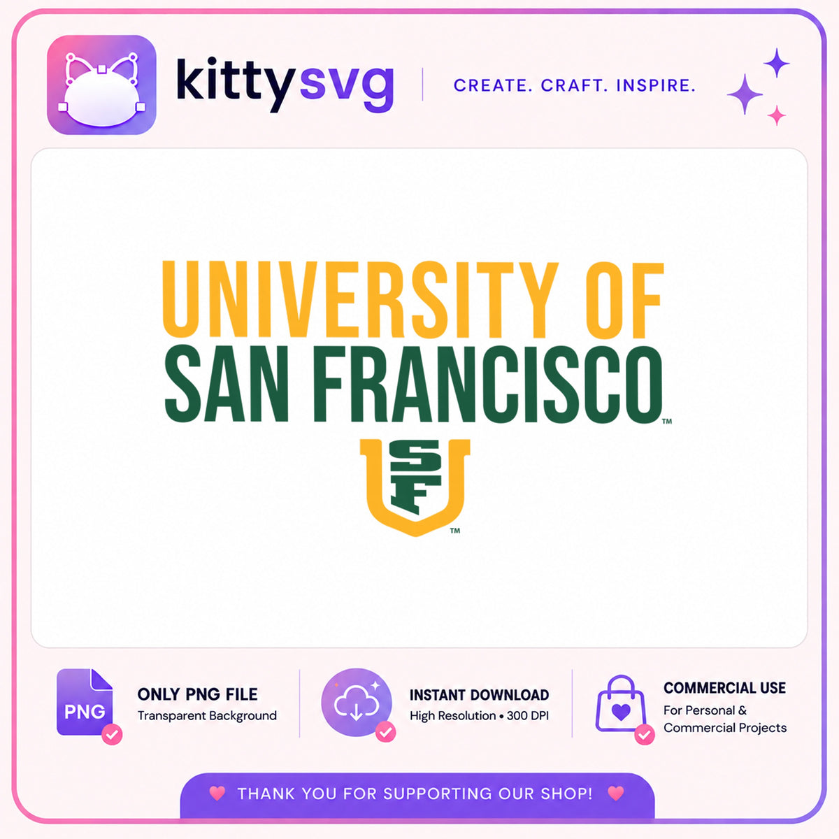 University Of San Francisco PNG, USF Dons Logo PNG, College PNG