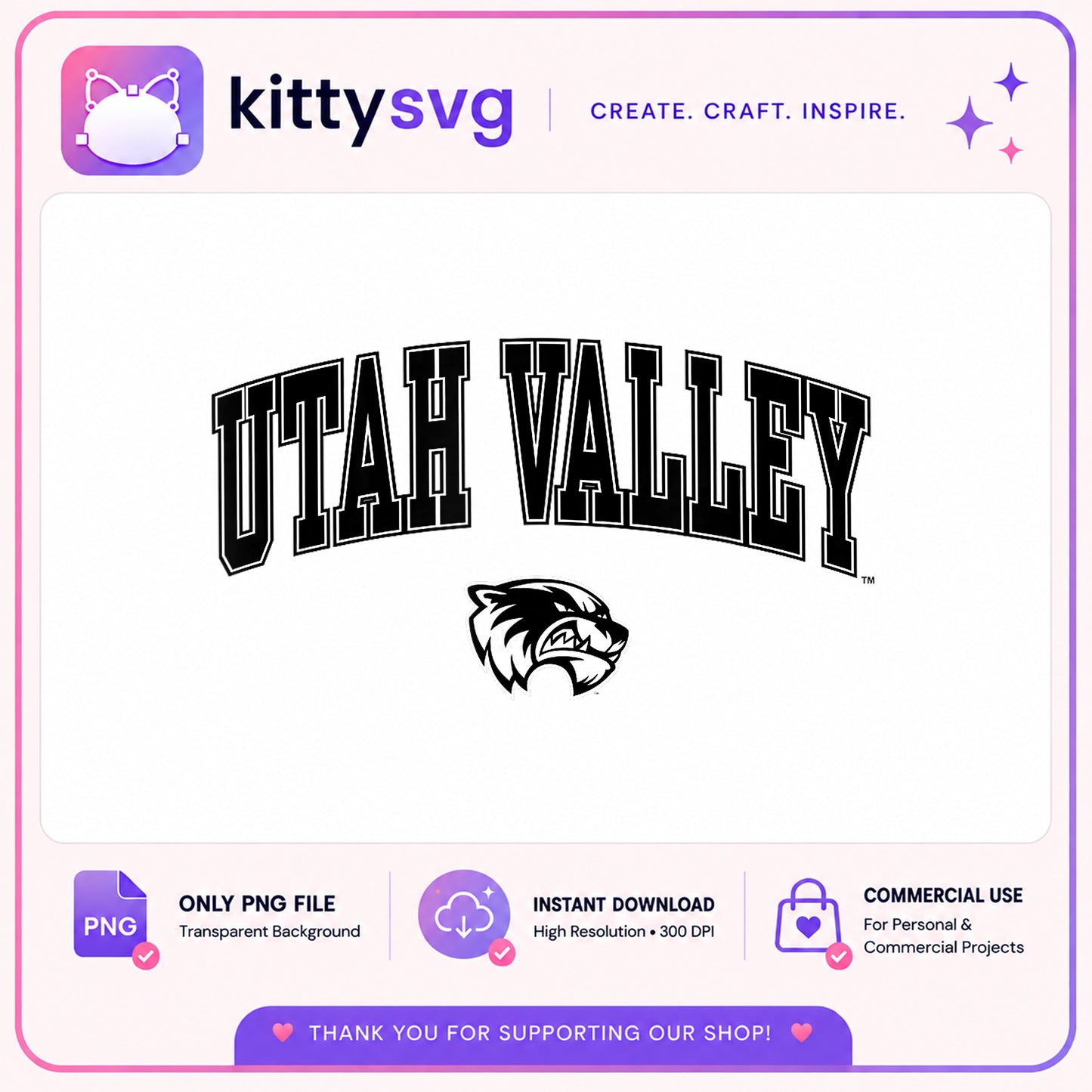 Utah Valley Wolverines Arch PNG, College Team PNG, UVU PNG