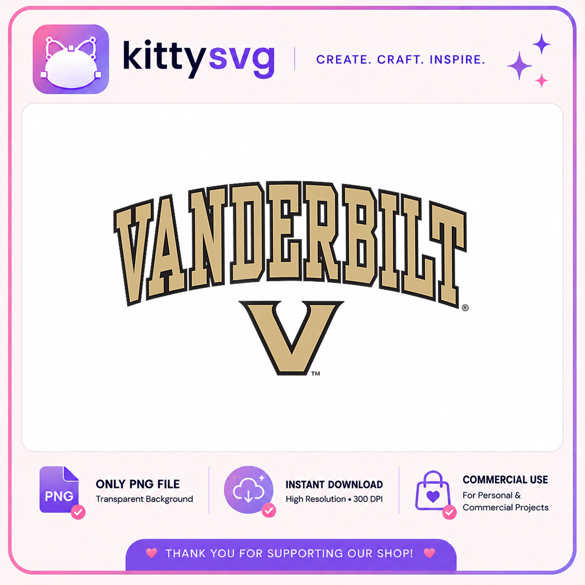 Vanderbilt Commodores PNG, College Football PNG, Vanderbilt PNG