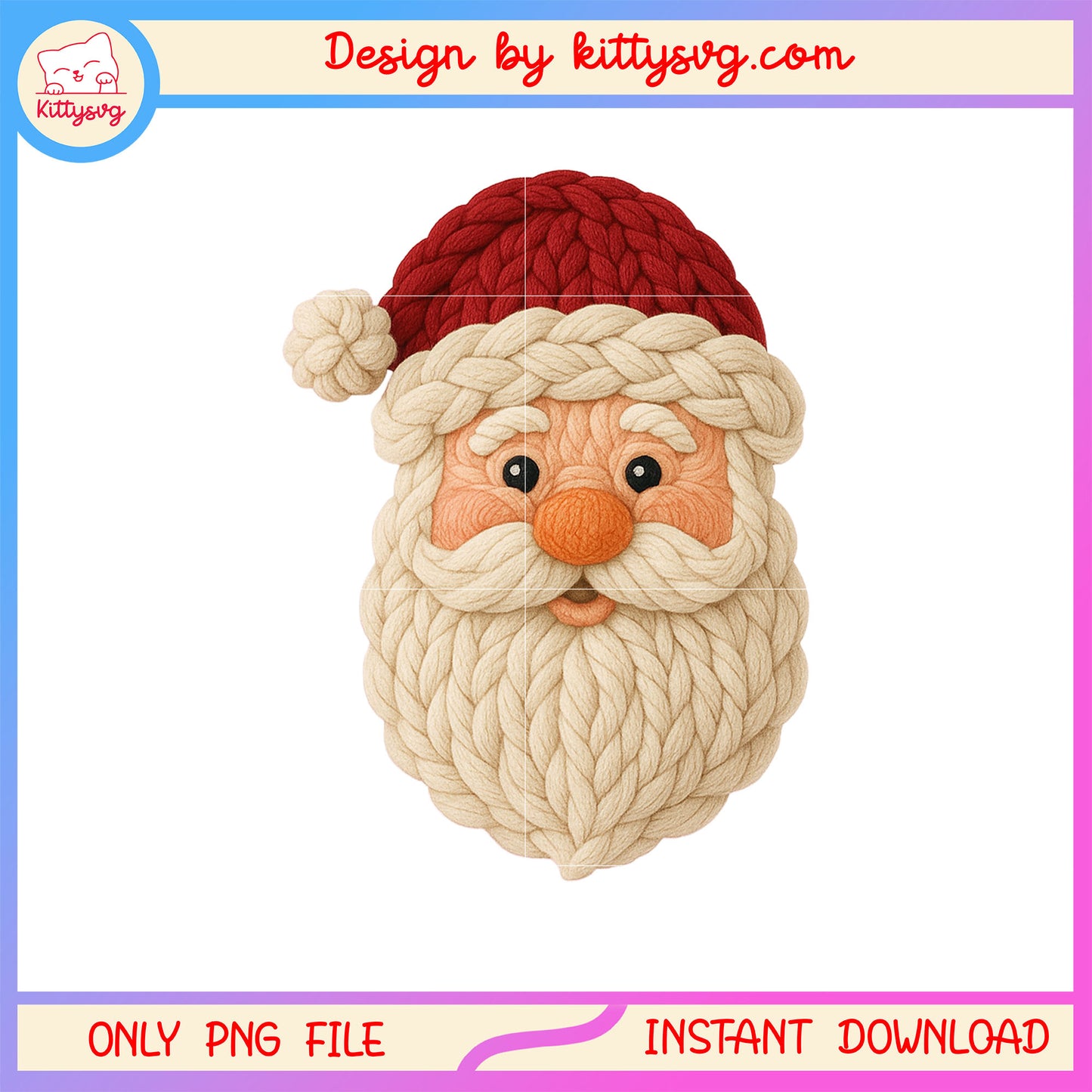 Vintage santa claus christmas patchwork png, santa claus face png