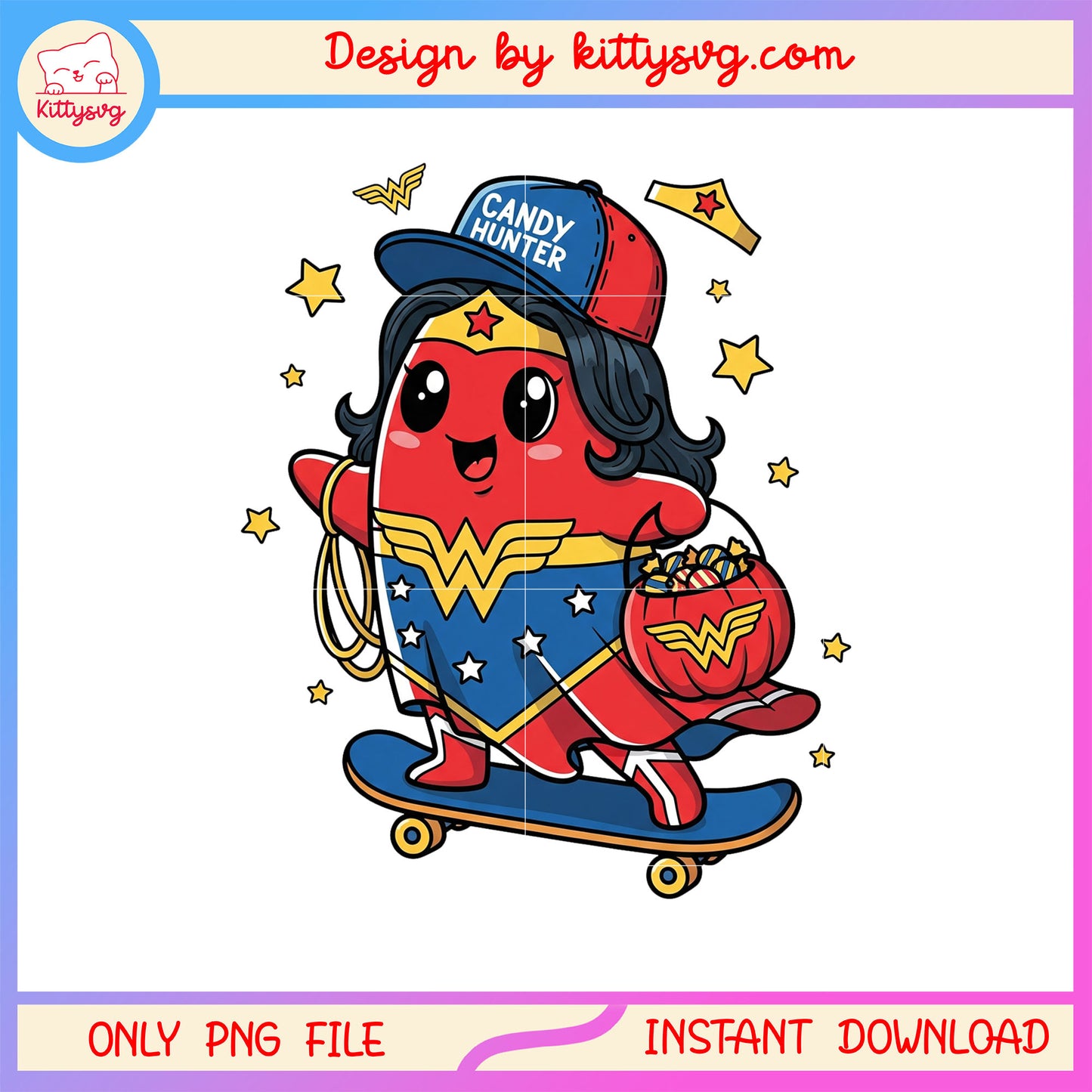 Wonder woman halloween skateboard png, wonder woman halloween png