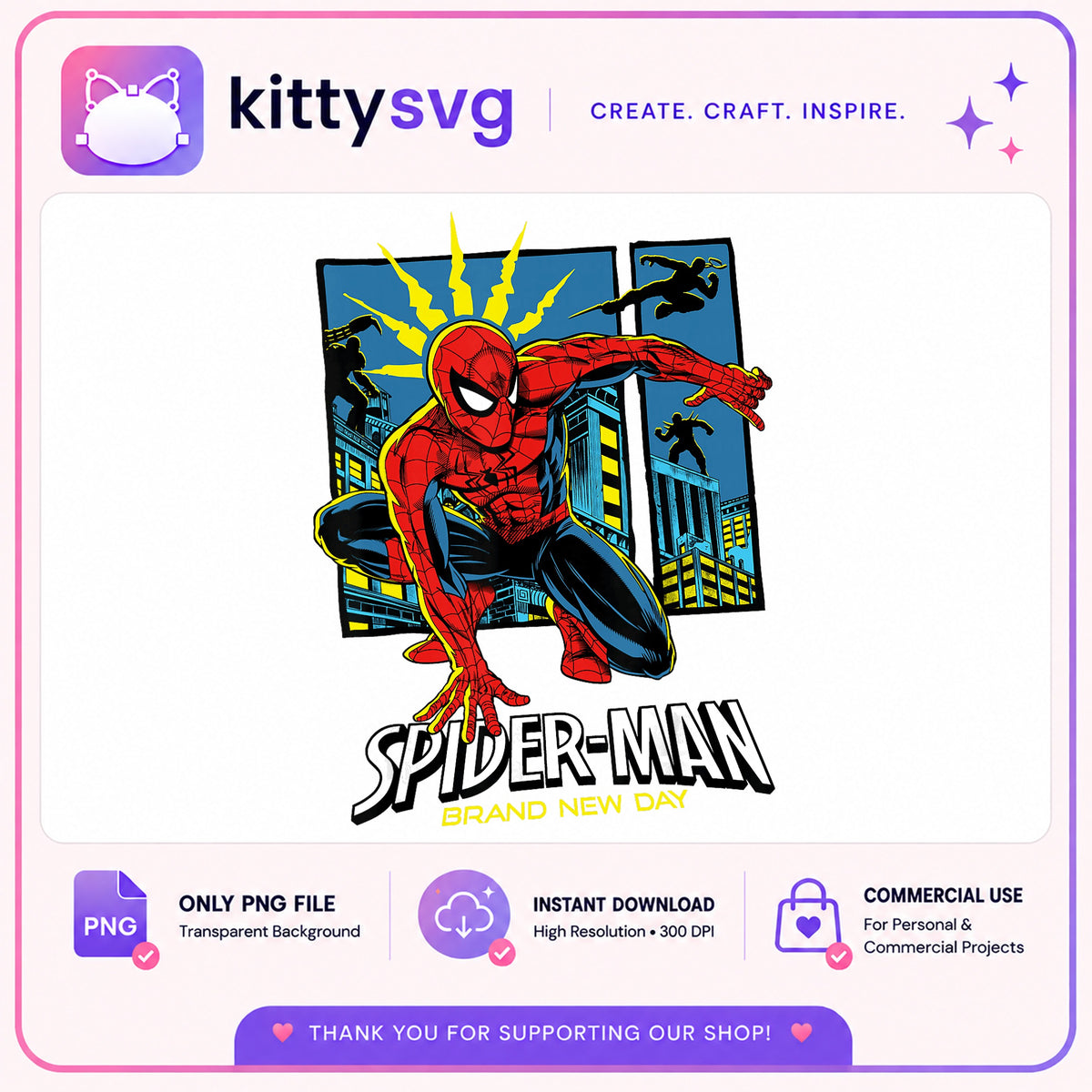 Spider-Man Brand New Day PNG, Marvel Superhero PNG, Spiderman PNG