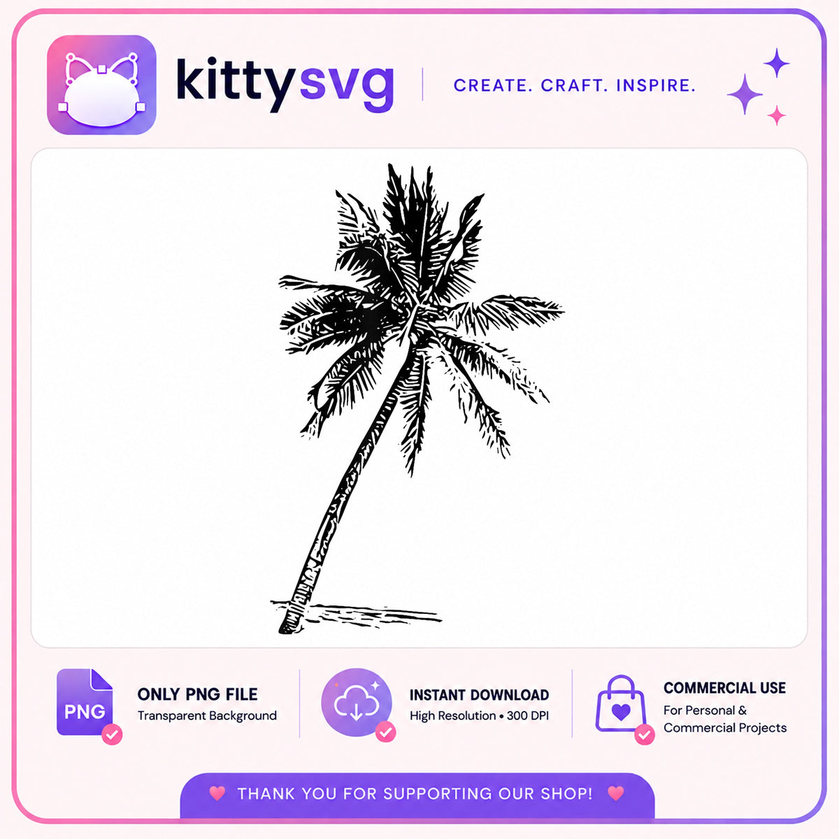 Palm Tree PNG, Tropical Beach Clipart, Summer Coconut Tree PNG