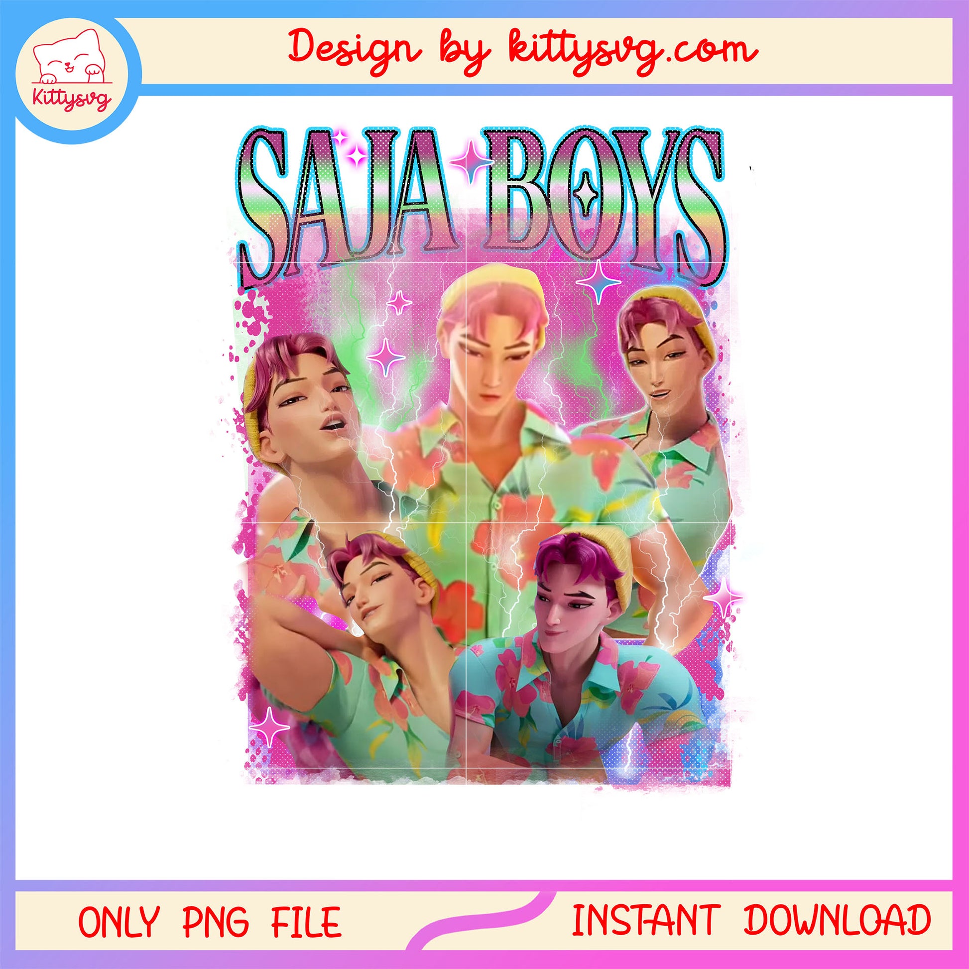 Abby saja boys member design png, kpop demon hunters saja boys png