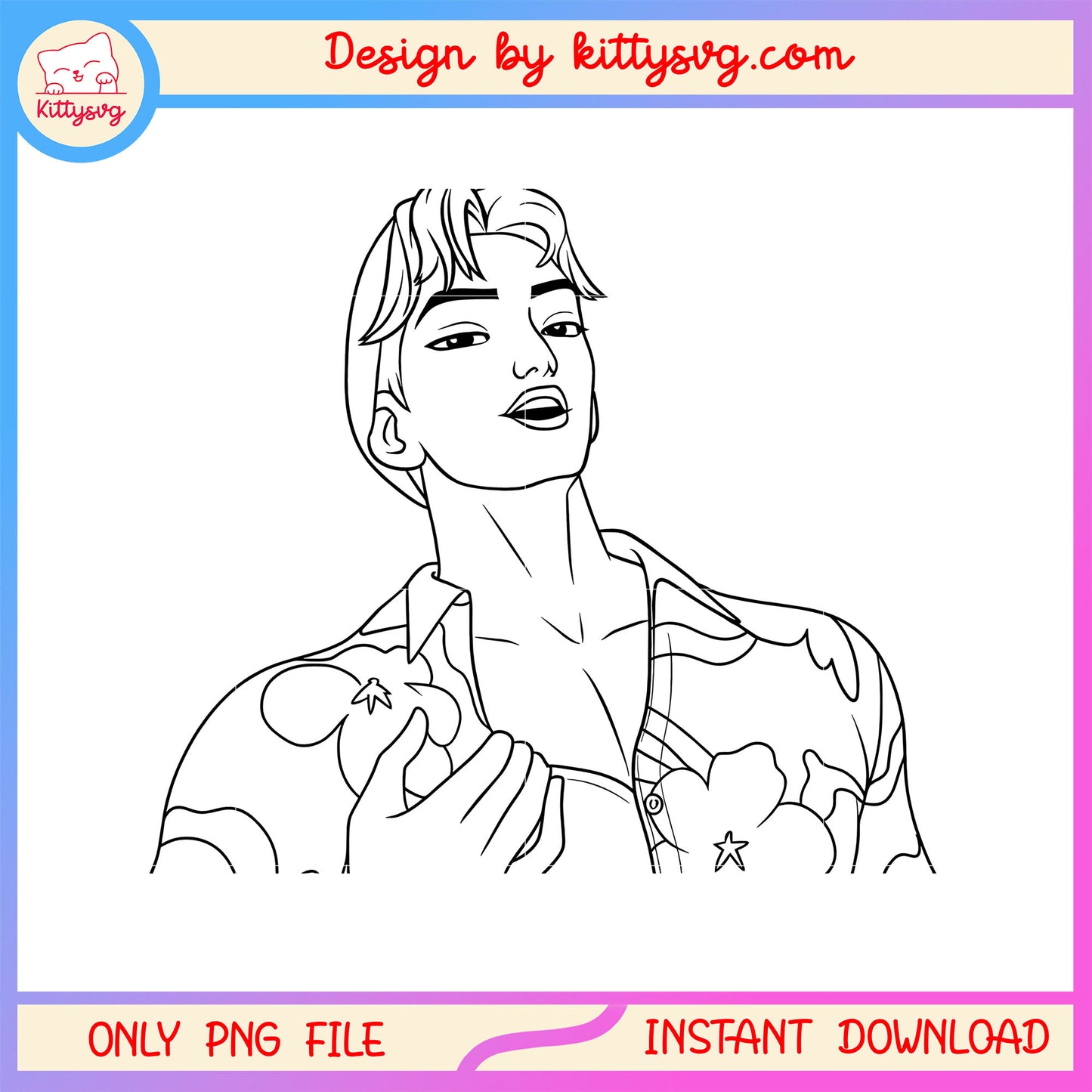 Abby saja boys outline design png, abby saja boys png