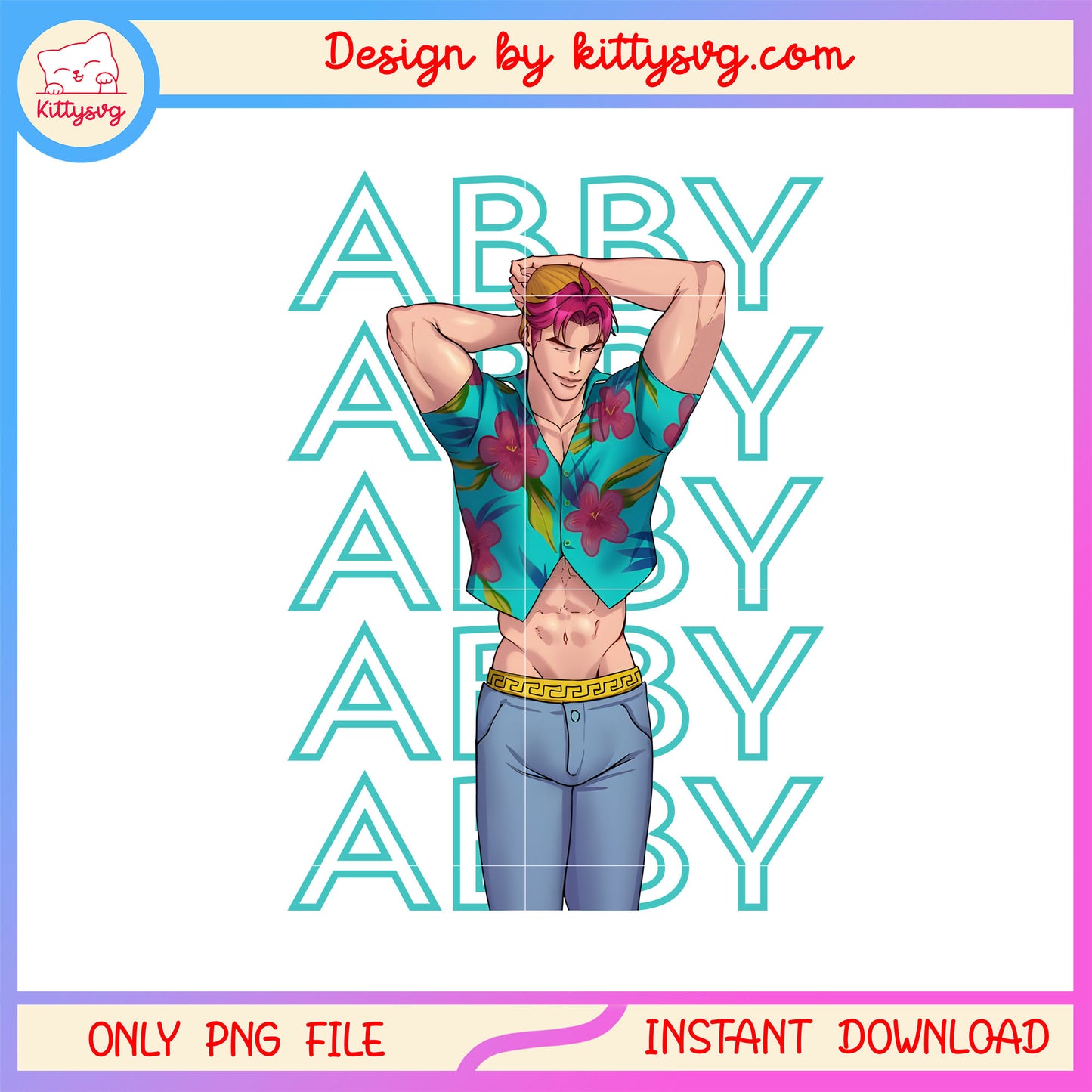 Abby sexy posing kpop demon hunters cast png, abby saja boys png