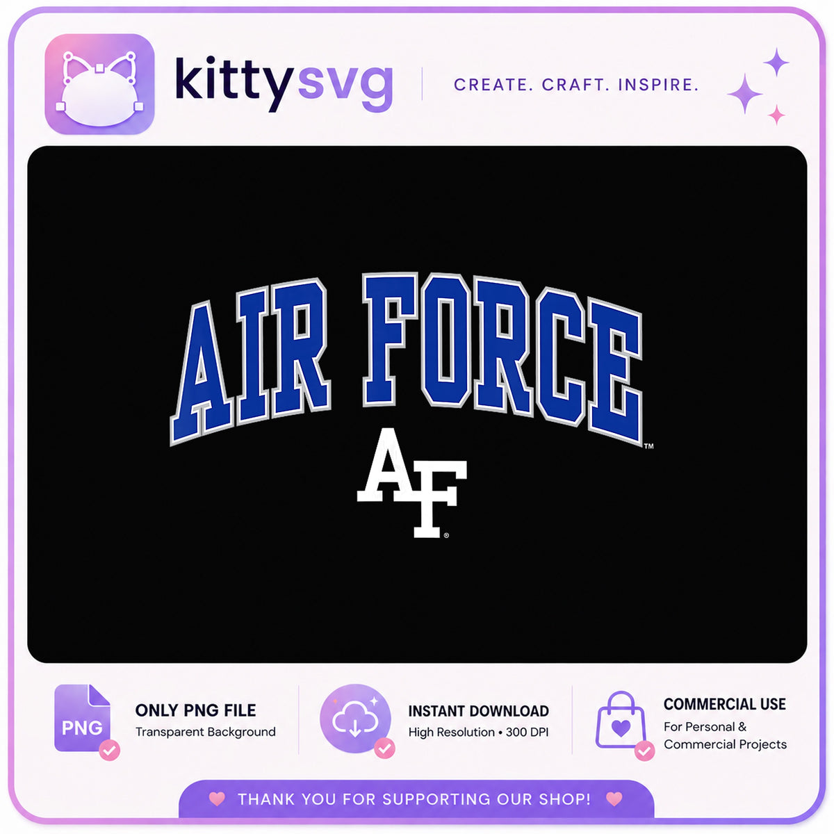 Air Force Falcons PNG, Military College Team Logo, AF PNG