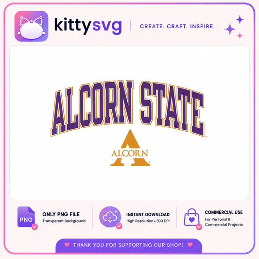 Alcorn State University PNG, College Arch Logo PNG, HBCU PNG