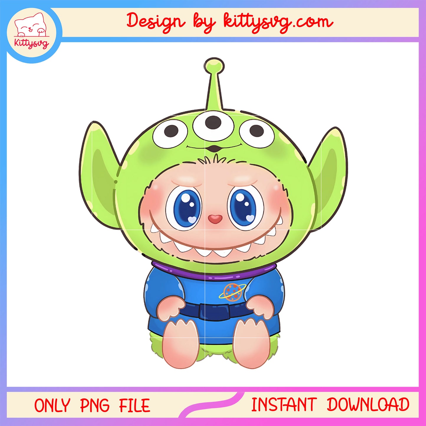 Alien labubu costume design png, labubu monster png, alien png