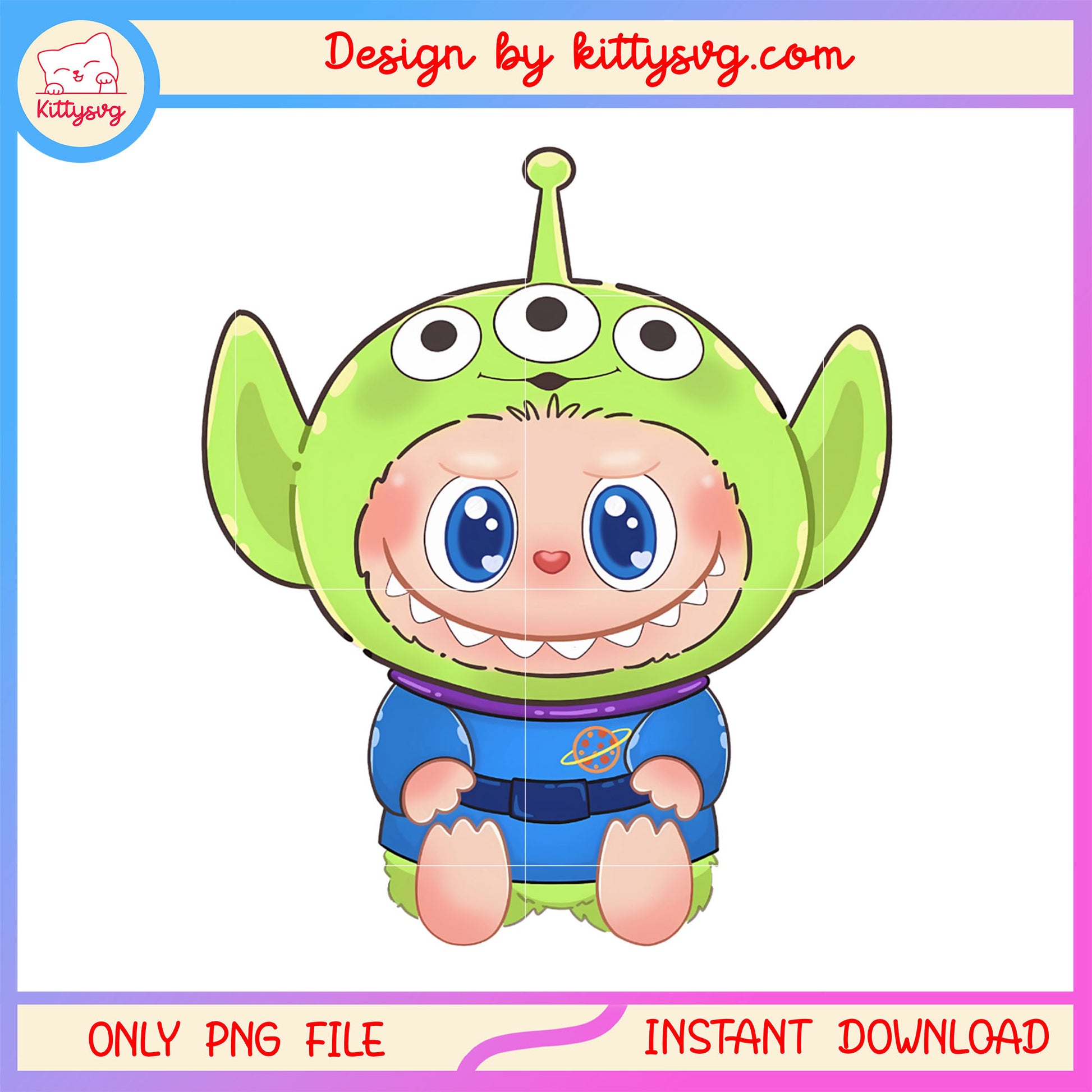 Alien labubu costume design png, labubu monster png, alien png