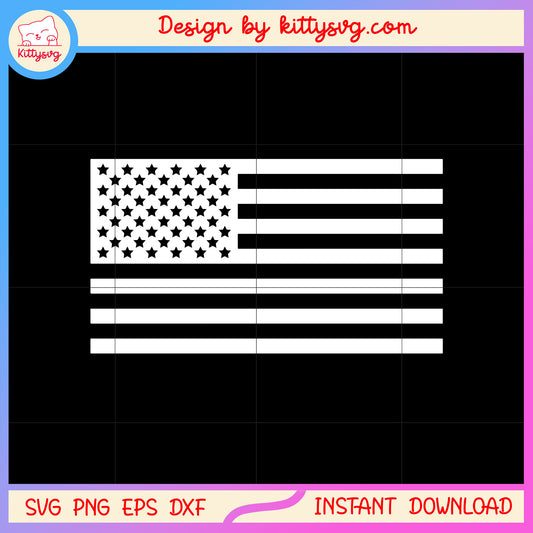 America flag white design svg, america svg, the flag svg