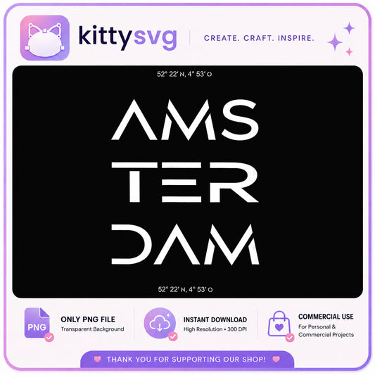 Amsterdam City PNG, Travel Coordinates Design, Netherlands PNG