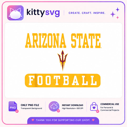 Arizona State Football PNG, Sun Devils PNG, College Football PNG