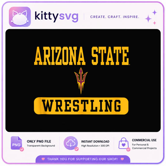 Arizona State Wrestling PNG, ASU Sun Devils PNG, College Sports PNG