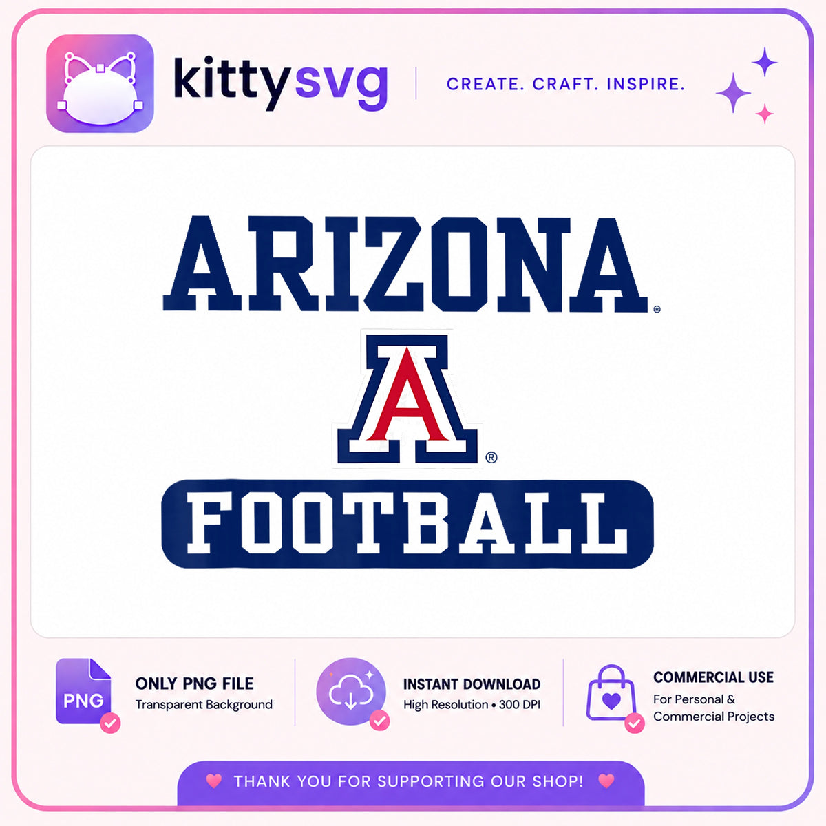 Arizona Wildcats Football PNG, University Of Arizona PNG, NCAA PNG