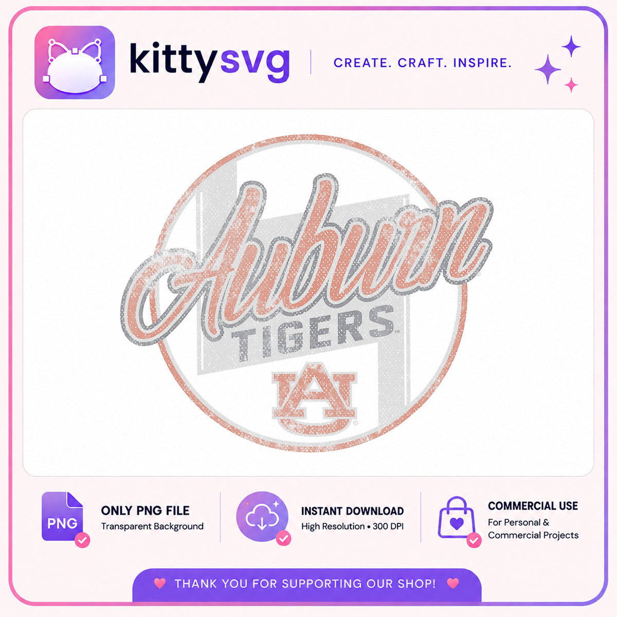 Auburn Tigers PNG, College Football Team PNG, Game Day PNG