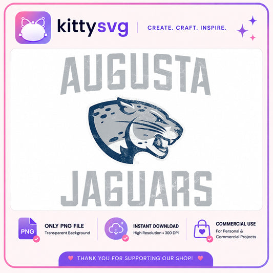 Augusta Jaguars PNG, College Sports Team Logo, Jaguar Mascot PNG