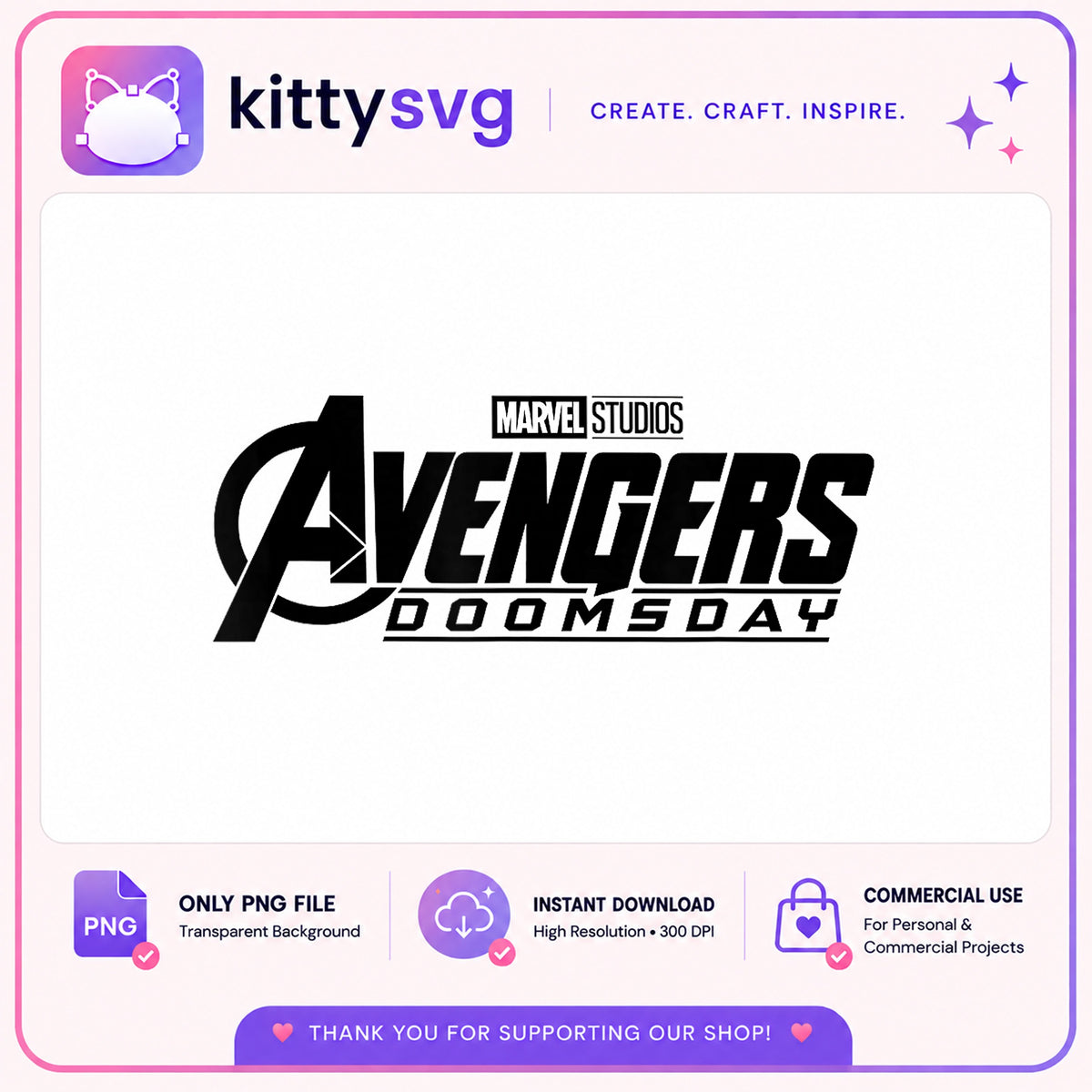 Avengers Doomsday PNG, Marvel Studios Logo PNG, Superhero PNG
