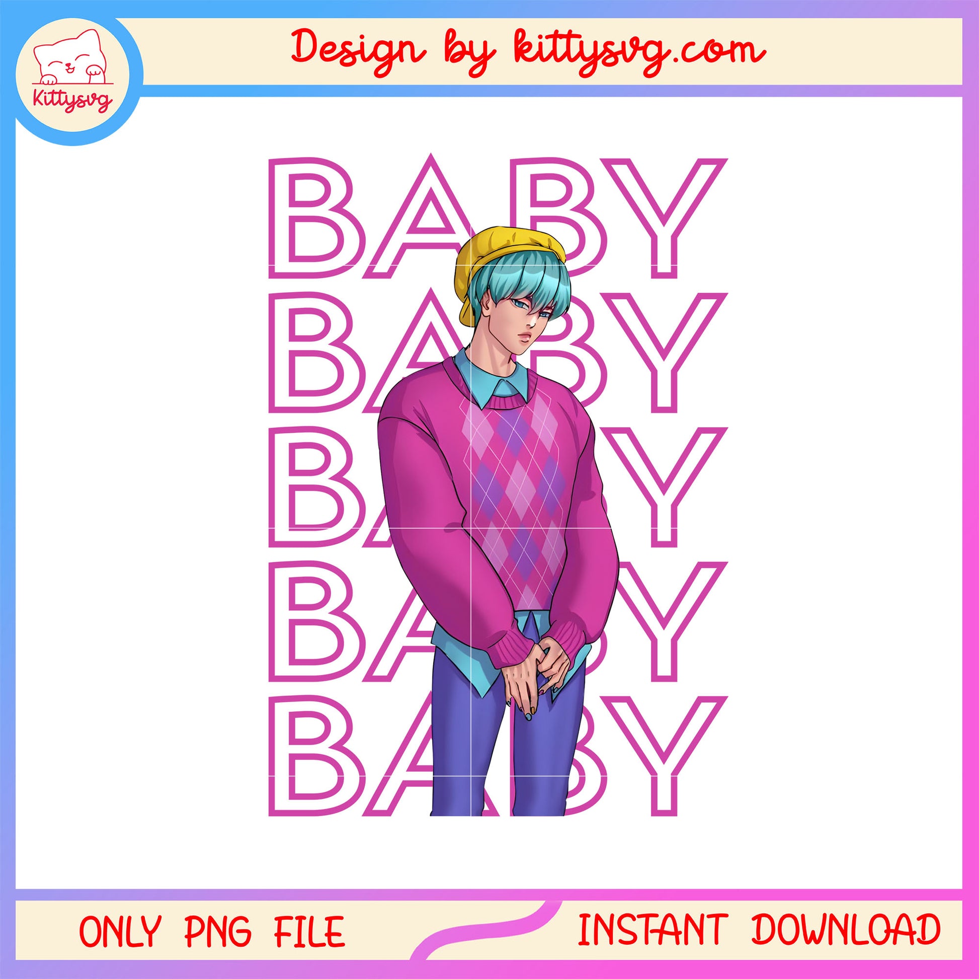 Baby kpop demon hunters movie png, baby saja boys band png