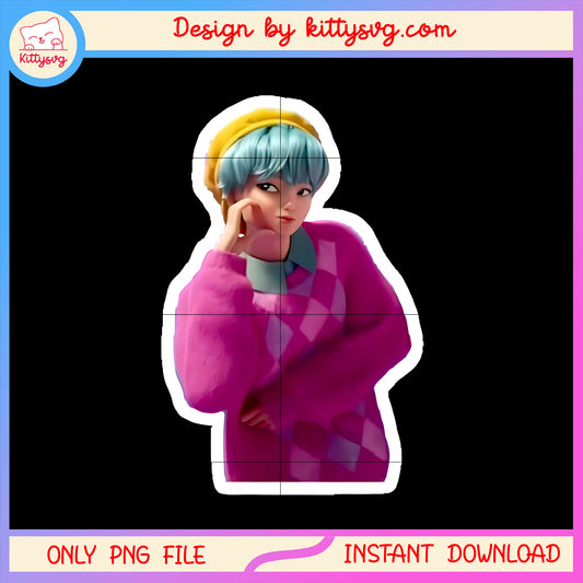 Baby kpop demon hunters sticker design png, baby saja boys png