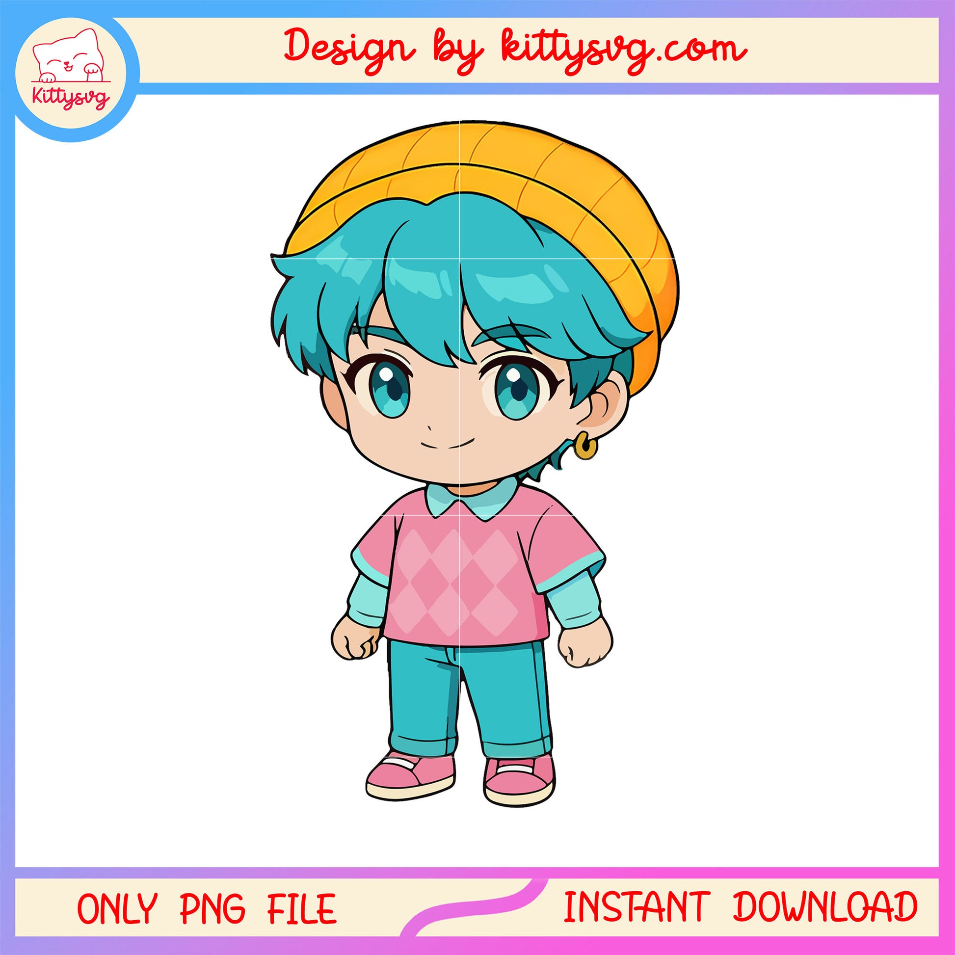 Baby saja boys doll design png, baby saja kpop demon hunters png