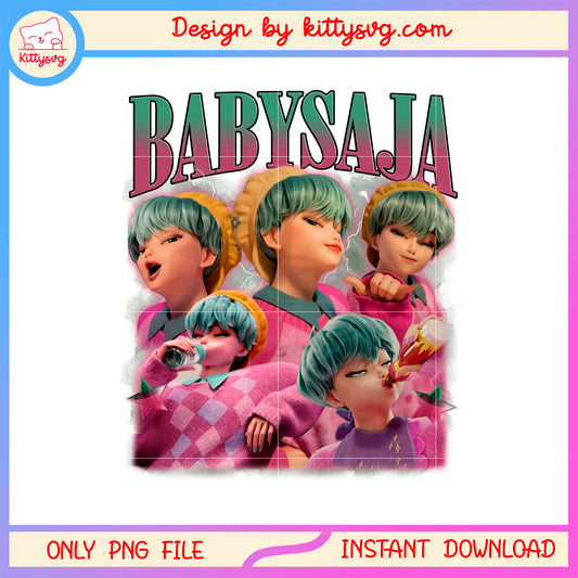 Baby saja boys member design png, kpop demon hunters cast png