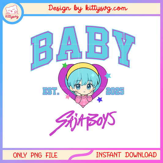 Baby saja boys member png, baby kpop demon hunters png