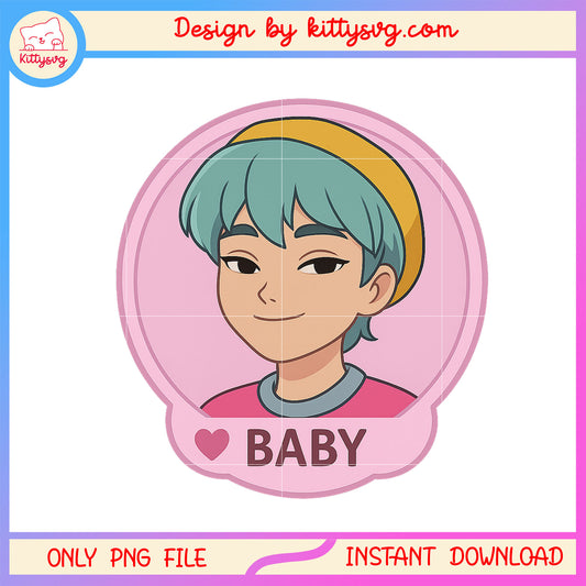 Baby saja kpop hunter member design png, saja boys band png, pop star png