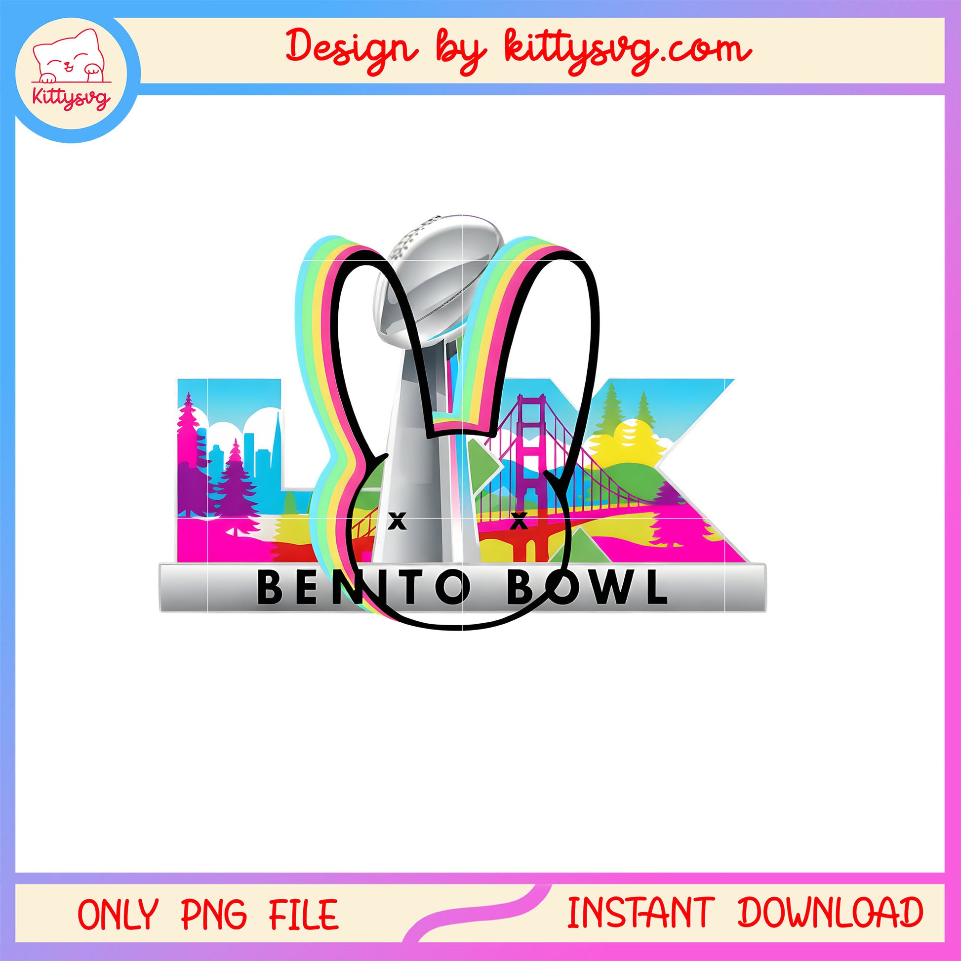 Bad bunny nfl benito bowl design png, bad bunny merch png