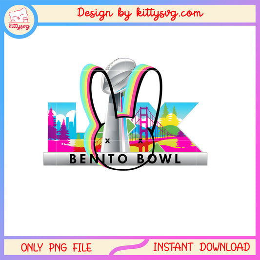 Bad bunny nfl benito bowl design png, bad bunny merch png