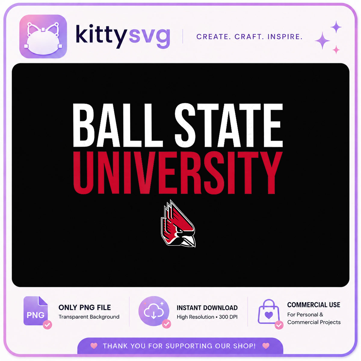 Ball State University PNG, Cardinals Mascot PNG, College Spirit PNG