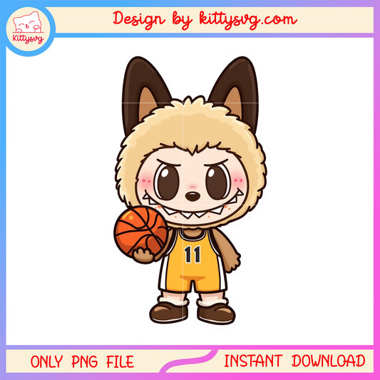 Basketball player doll labubu clothes png, basketball player png