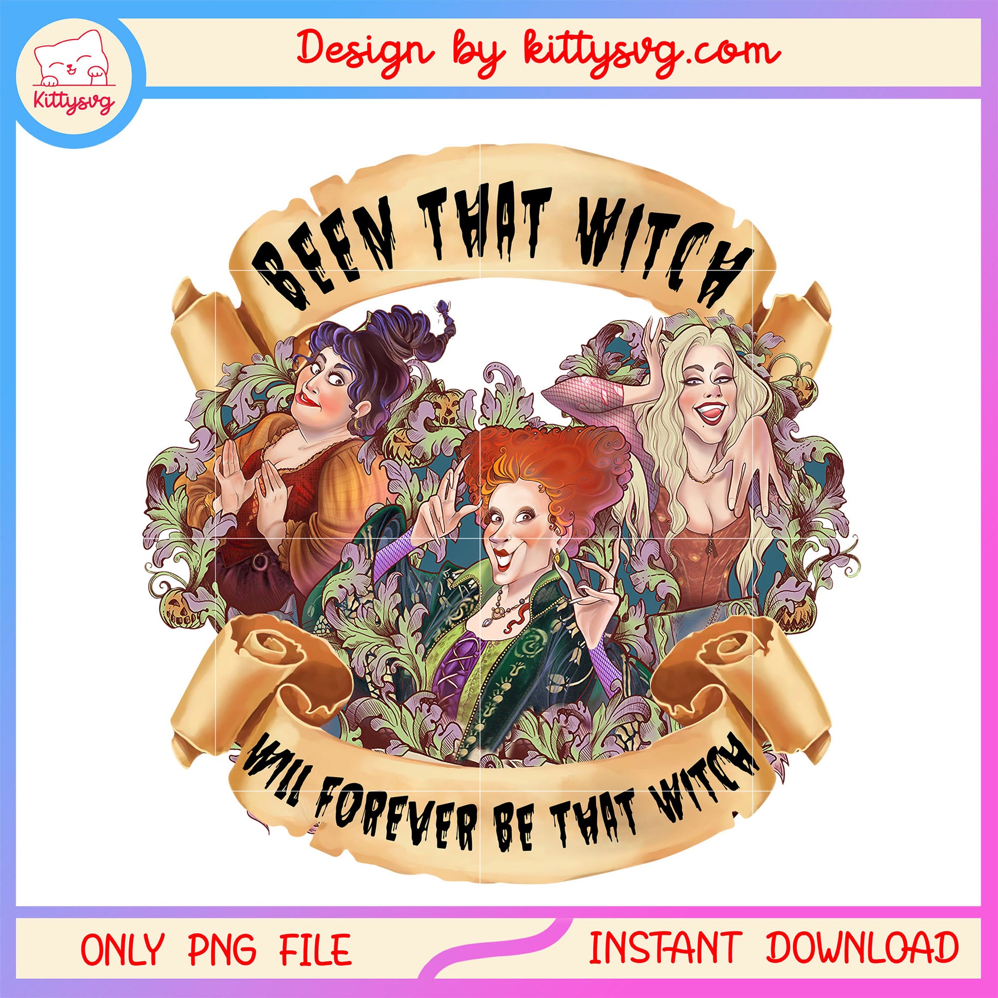 Been that witch quote design png, sanderson sisters movies png