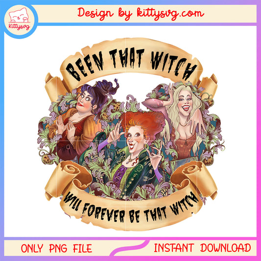 Been that witch quote design png, sanderson sisters movies png