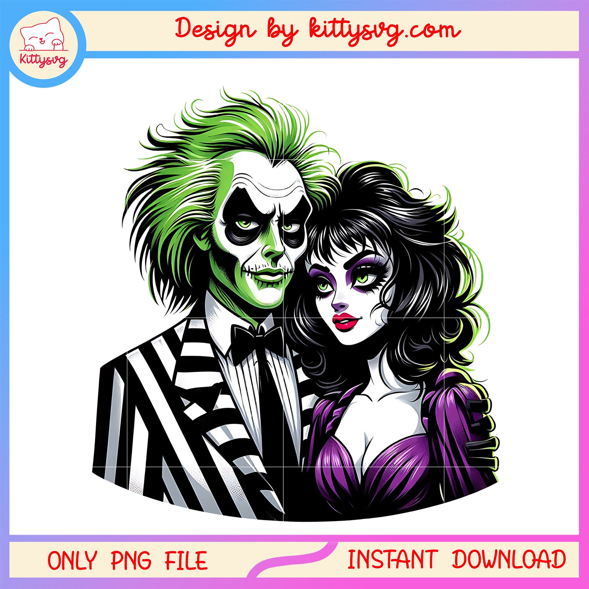 Beetlejuice and lydia couple png, Beetlejuice and lydia png, horror film png