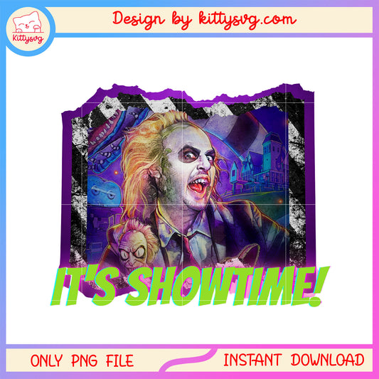 Beetlejuice it's showtime frame png, Beetlejuice horror show png