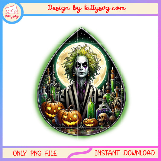 Beetlejuice pants joker pumpkin a teardrop png, horror movies png