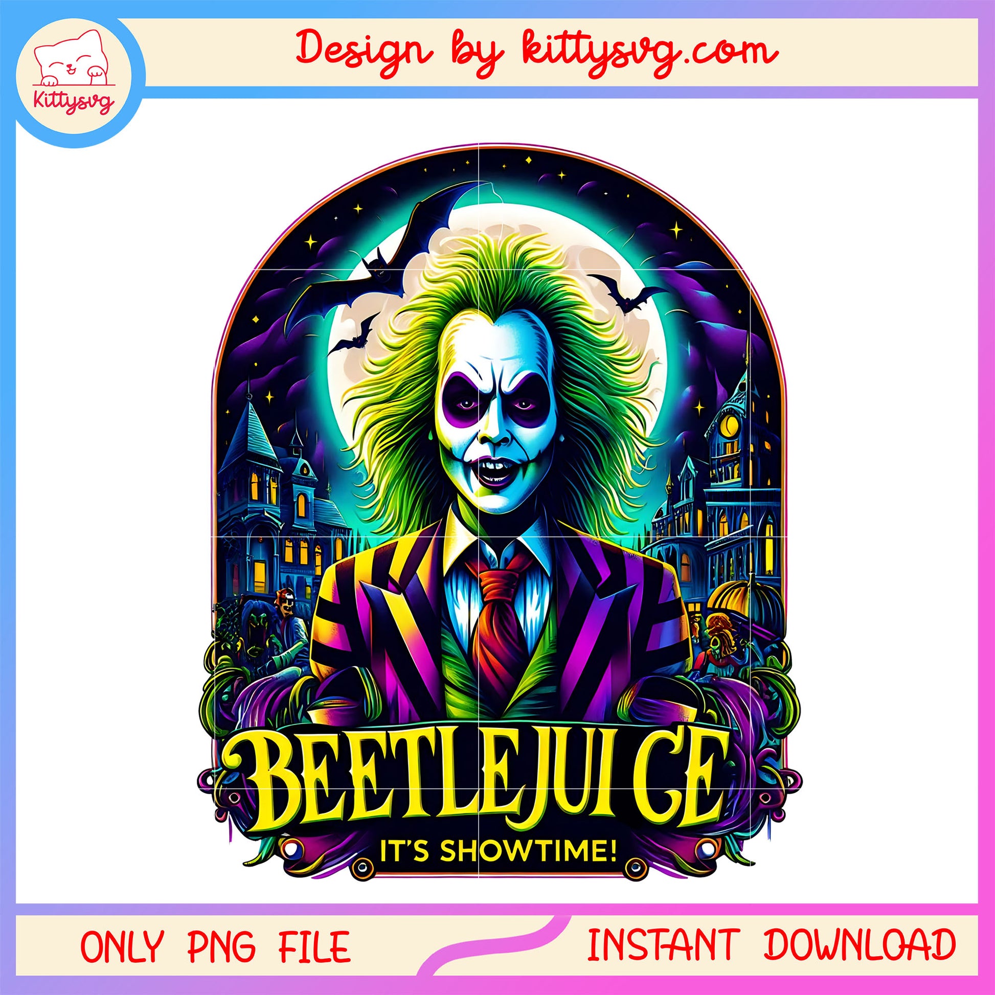 Beetlejuice portrait it showtime halloween png, beetlejuice graphic halloween png