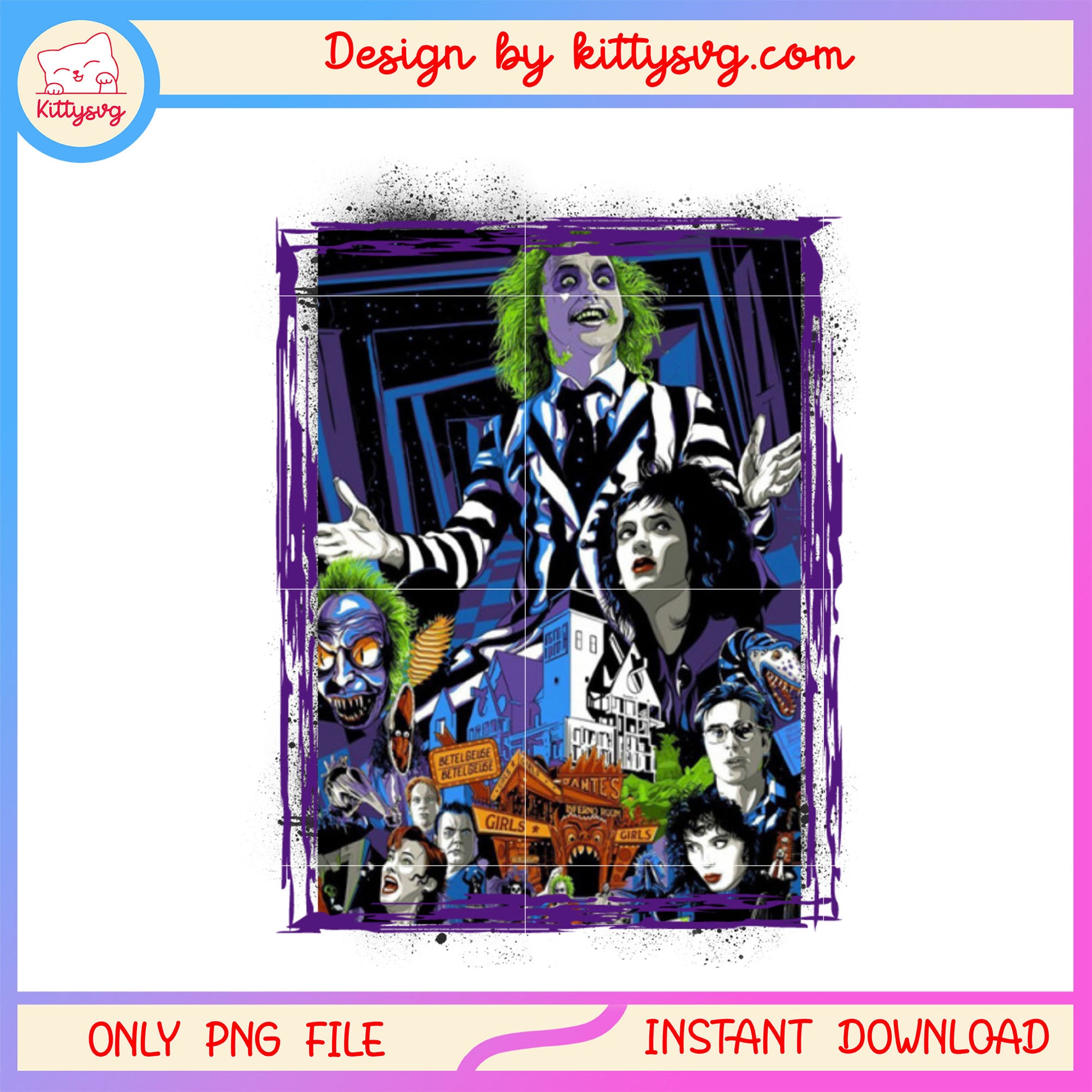 Beetlejuice poster halloween pantes png, Beetlejuice halloween png