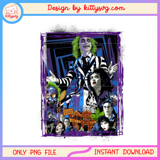 Beetlejuice poster halloween pantes png, Beetlejuice halloween png