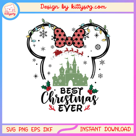 Best christmas ever minnie mouse svg, disney minnie mouse svg