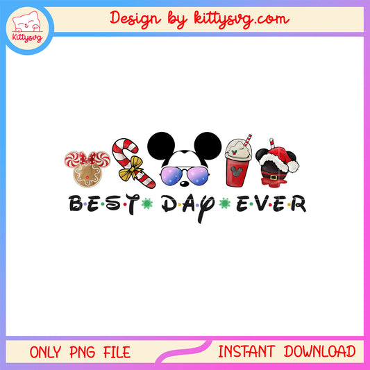 Best day ever christmas candy drink disney png, christmas decor png