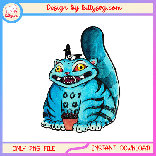 Big tiger demon derpy character png, cute tiger animal png